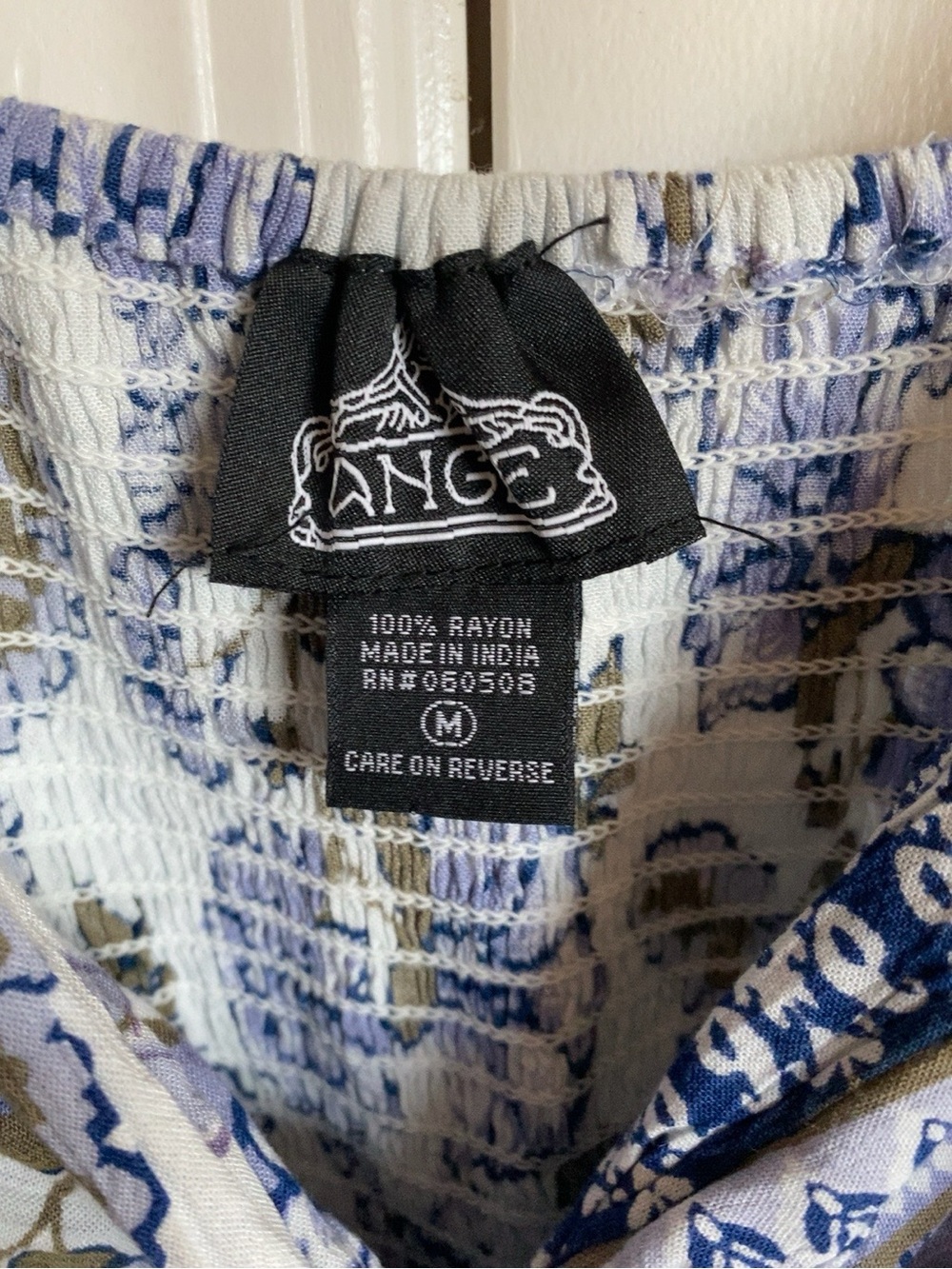 Angie Blue Floral Boho Twist Front Cutout Mini Dress Size M - Picture 8 of 9
